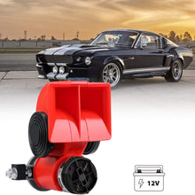 SEINECA Car Air Horn 12V Snail Compact with Compressor Automotive Relay Mini Nautilus Super Loud Horn Kit for Truck Car Motorcycle(12v,Black)