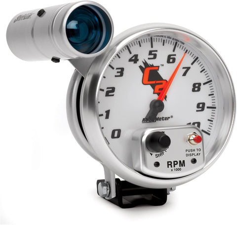Auto Meter 7299 C2 Pedestal Mount Shift-Lite Tachometer Gauge