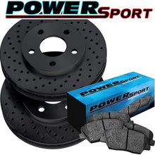 PowerSport Black Rear Drilled Rotors + Ceramic Brake pads BBXR.03003.02
