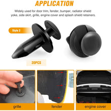 GOOACC GRC-30 120PCS Car Retainer 6.3mm 8mm 9mm 10mm Expansion Screws Replacement Kit Bumper Push Rivet Clips, 1PC Fastener Remover