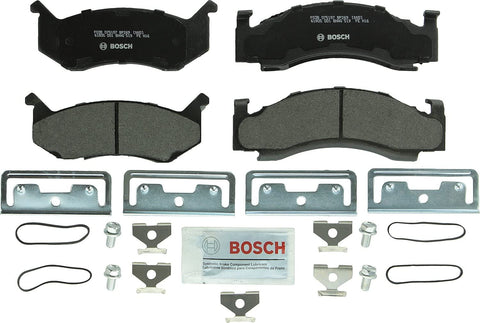 Bosch BP269 QuietCast Premium Semi-Metallic Disc Brake Pad Set For Select Dodge B150/250/350, B1500/2500/3500, CB300, D100/150/250/350, W100/150/250/350, Ramcharger; Plymouth PB Van + More; Front