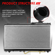 1575 Factory Style Aluminum Cooling Radiator Replacement for 94-99 Toyota Celica GT 2.2L AT