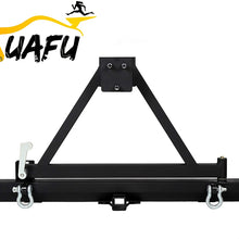 Rear Bumper For 1987-1996 Jeep Wrangler YJ 1997-2006 TJ W/Tire Carrier And D-Rings