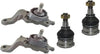 Detroit Axle - 4PC Front Upper and Lower Suspension Ball Joints for 2004 2005 2006 Toyota Tundra - [2005-2007 Toyota Sequoia]