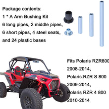 A Arm Bushing Kit for Polaris RZR 800 2008-2014, Polaris RZR S 800 2009-2014, Polaris RZR 4 800 2010-2014, Heavy Duty Control Arm Bushing Kit for Front and Rear