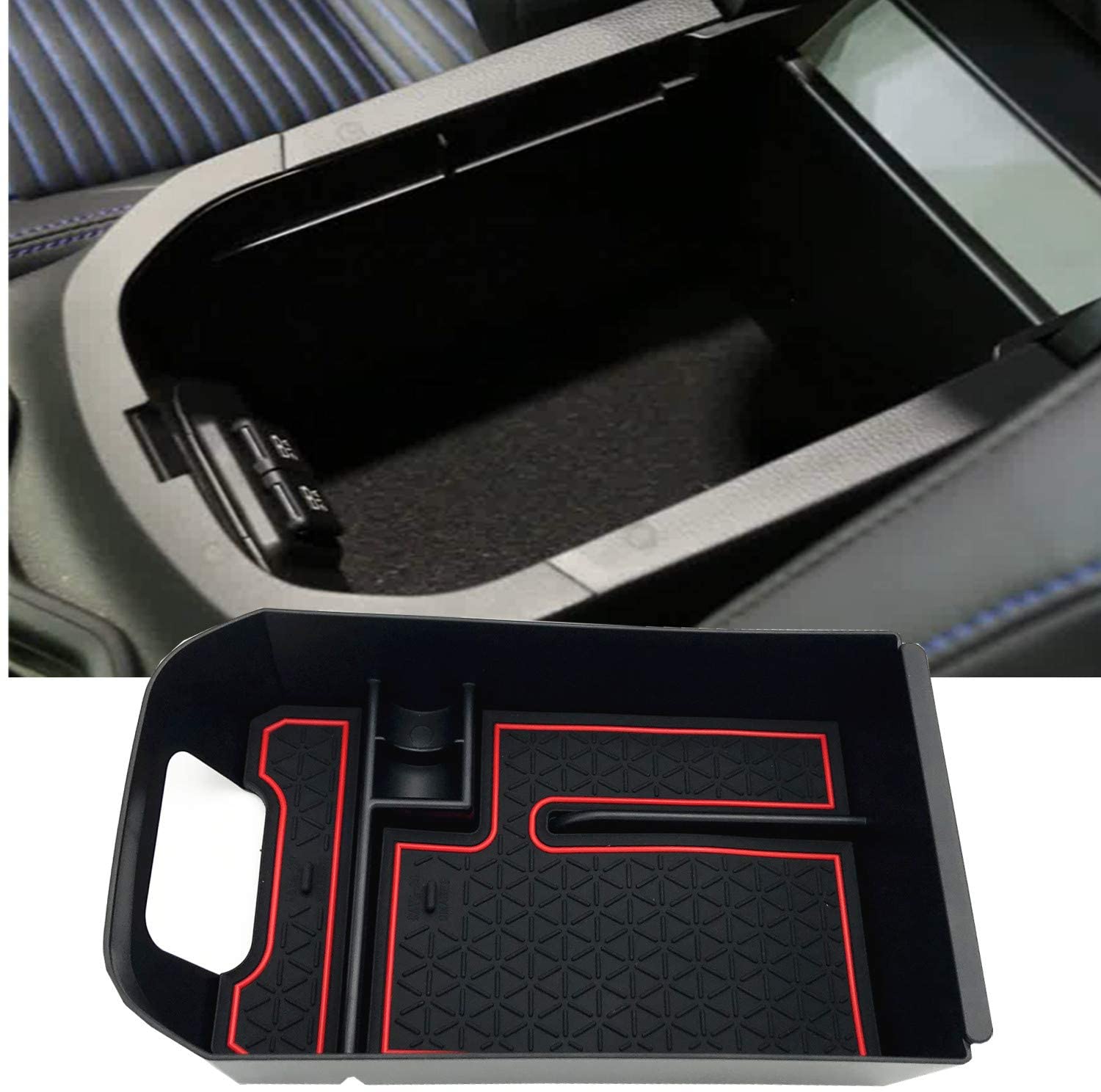 EVTIME for Toyota RAV4 Accessories Center Console Organizer Tray Armrest Box Secondary Storage Fit 2019 2020 Toyota RAV4