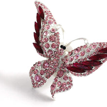 Bestbling Bling Crystal Car Fragrance Butterfly Car Diffuser Air Freshener with Vent Clip (Pink)