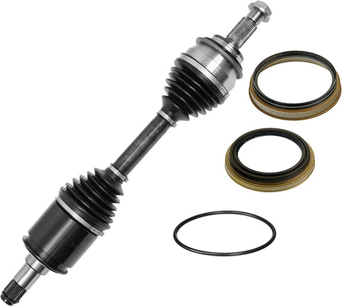 One Front CV Axle With Outer Joint Hub Seals Fit 4WD FJ Cruiser; 2005-2020 4WD Tacoma; 2003-2018 4WD 4 Runner; GX460, GX470