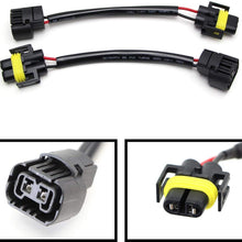 iJDMTOY (2) 5202 PSX24W (Female) to H11 H8 (Female) Pigtail Sockets Wires Compatible With Fog Lamps Retrofit or Conversion