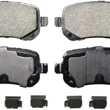 Wagner QuickStop ZD1326 Ceramic Disc Pad Set Includes Pad Installation Hardware, Rear
