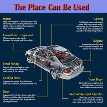 SHINEHOME 394mil Car Door Floor Heat Shield Sound Deadener Deadening Automotive Heat Insulation Mat Noise Insulation and Dampening Mat Heat Proof Mat 20'' x 20'' 4PCS