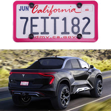 LivTee 4 Holes Stainless Steel License Plate Frames, 2 PCS Car Licence Plate Covers Slim Design with Bolts Washer Caps for US Vehicles, Pink