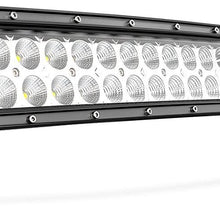 Nilight LED Light Bar 2PCS 7.5 Inch 36W Spot Led Fog Lights Driving Light Roof Bumper Light Bars for Jeep Ford Trucks Boat , 2 Years Warranty