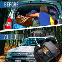 Zento Deals Waterproof Car Rooftop Cargo Bag 15 Cubic Feet, Large Storage, Carrier with Heavy Duty Straps, Fits All Racks, for Cars Side Rails Cross Bars or Basket