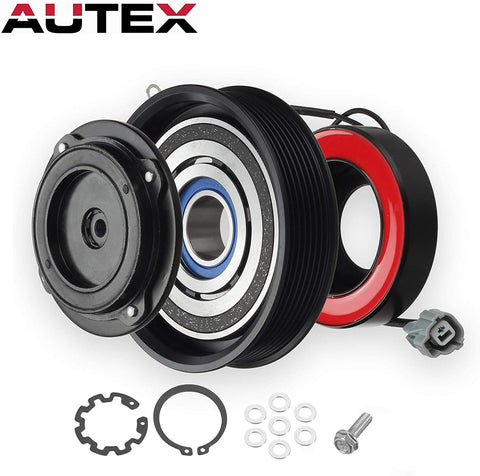 AUTEX AC A/C Compressor Clutch Coil Assembly Kit 38810RAAA01 4710537 10000628 Compatible with Accord 2003 2004 2005 2006 2007 2.4L (NOT FIT 3.0L)