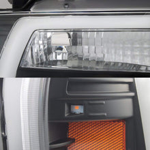 For 2004-2008 Ford F150 Full LED Daytime Running Lamp Bar Projector Headlights Black Housing Clear Lens Full Set