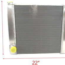 ZM Aluminum Racing Radiator For Ford Mopar 22" x 19" x 3 1/4" 2 Row Single Pass