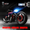 MZS H7 LED Headlight Bulbs Pair for Motorcycle,Mini Conversion Kit - CREE Chips - 6500K 10000Lm Extremely Bright