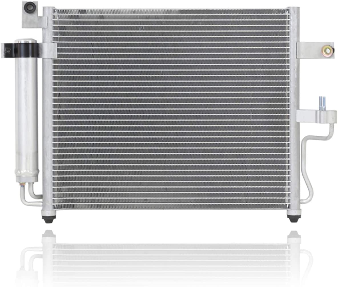 A-C Condenser - PACIFIC BEST INC. For/Fit 3119 00-06 Hyundai Accent Manual Transmission 1.5L Engine