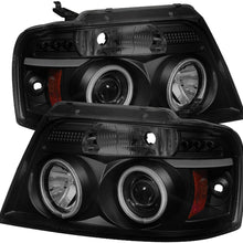 Spyder Auto PRO-YD-FF15004-CCFL-G2-BSM Ford LED Halo Projector Headlight