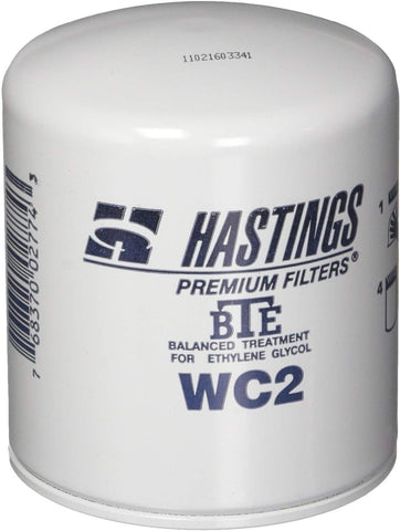 Hastings WC2 Coolant Spin-On Filter Filter with BTE Formula