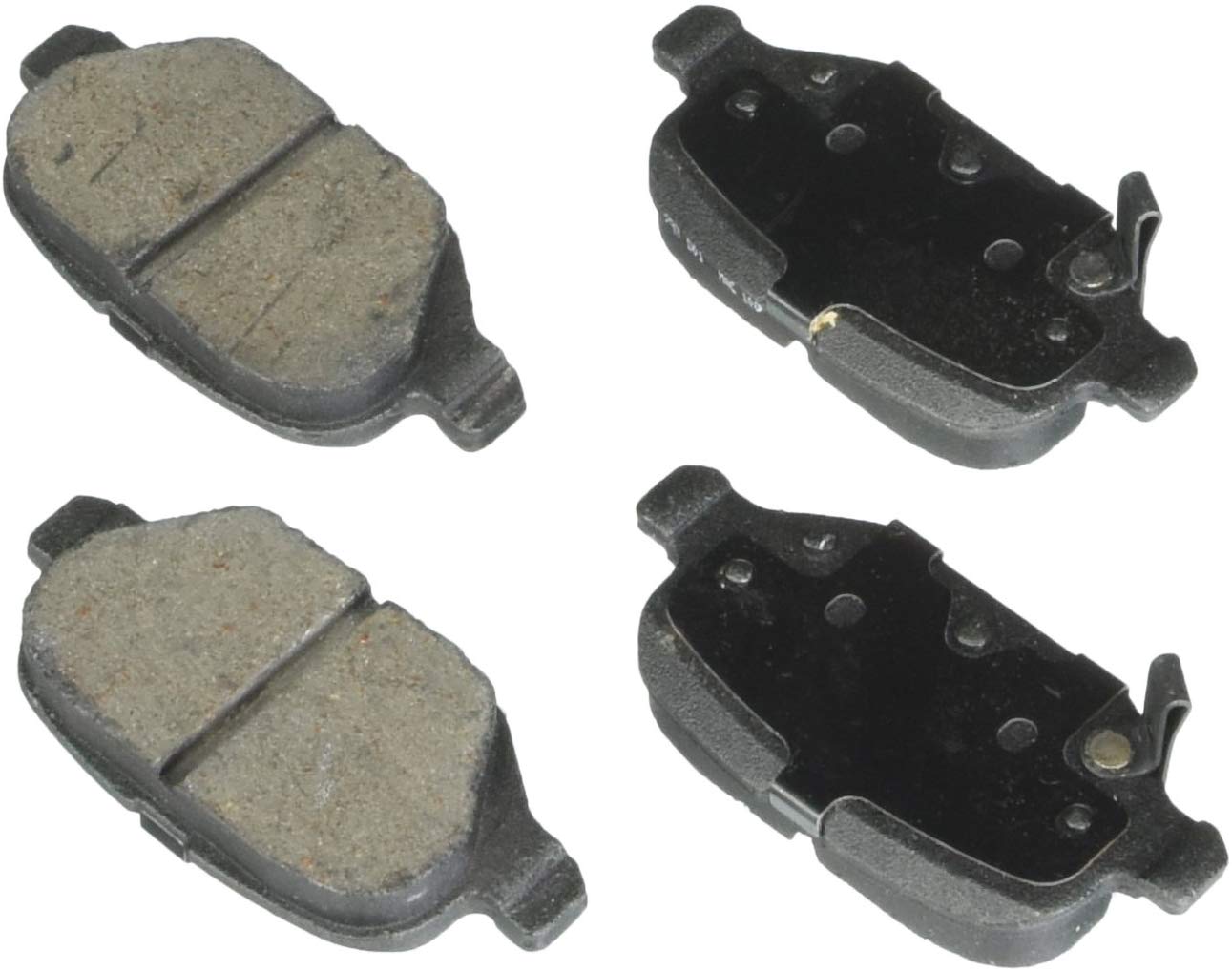 Bosch BE1569H Blue Disc Brake Pad Set with Hardware for 2012-15 Fiat 500 Vehicles - REAR