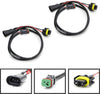 iJDMTOY (2) H11 H8 Factory Fog Lights Extension w/ Deutsch DT DTP Connectors, Compatible With Cubic LED Pod Lights, LED Light Bars, Off-Road LED Work Lamps, etc
