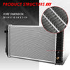 681 OE Style Aluminum Radiator Replacement for Chevy S10 Blazer Pickup GMC S15 Jimmy Sonoma Syclone 4.3L AT w/EOC 88-94
