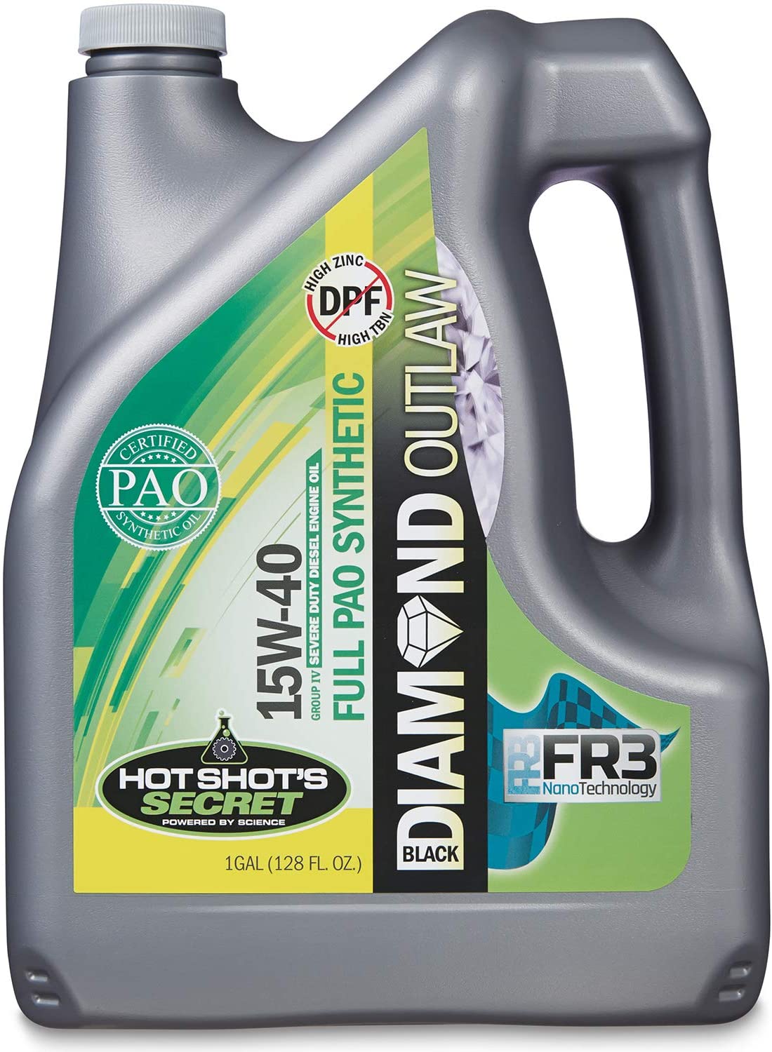 Hot Shot's Secret Black Diamond Outlaw Oil 100% PAO Oil 15w40 Zinc