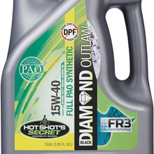 Hot Shot's Secret Black Diamond Outlaw Oil 100% PAO Oil 15w40 Zinc