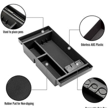 Reeauto Center Console Organizer Tray Compatible with 2019-2020 Chevy Silverado 1500/GMC Sierra 1500 and 2020 Chevy Silverado/GMC Sierra 2500HD 3500HD - Full Console w/Bucket Seats ONLY
