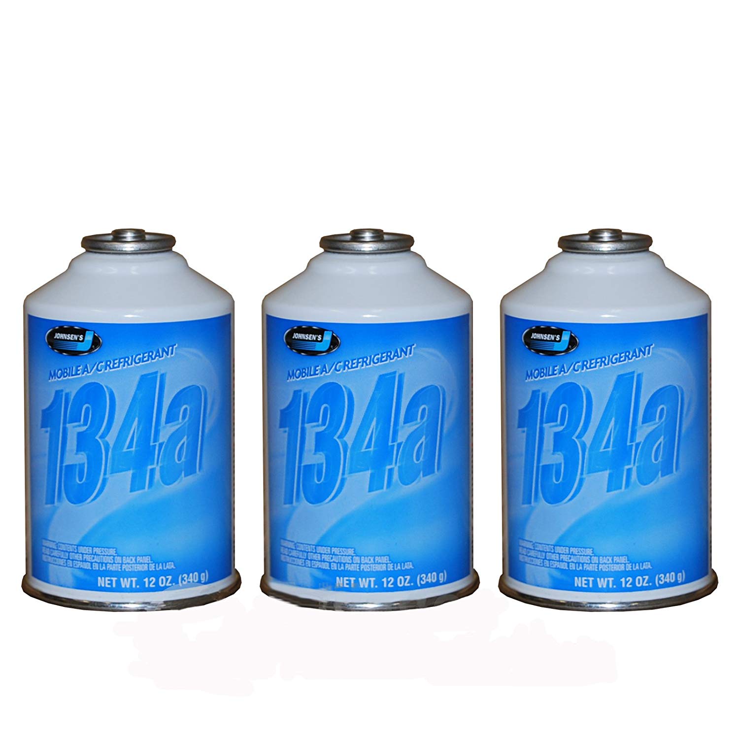 Johnsen's R-134a Automotive A/C Refrigerant 3 -12 oz Case HFC-134A MADE IN USA