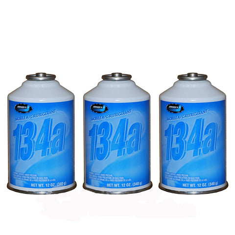 Johnsen's R-134a Automotive A/C Refrigerant 3 -12 oz Case HFC-134A MADE IN USA