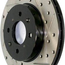 StopTech 127.44146R Sport Drilled/Slotted Brake Rotor (Front Right), 1 Pack