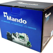 New Mando 10A1046 AC Compressor with Clutch Original Equipment (Pre-filled Oil)