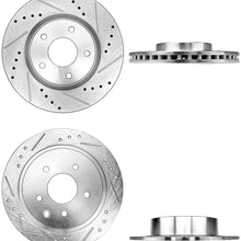 Callahan CDS03433 FRONT 296.03mm + REAR 291.3mm D/S 5 Lug [4] Rotors