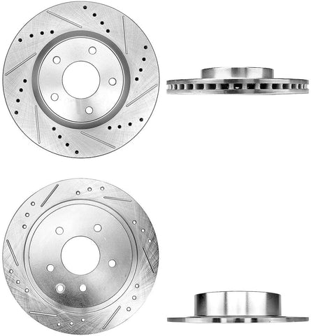 Callahan CDS03433 FRONT 296.03mm + REAR 291.3mm D/S 5 Lug [4] Rotors