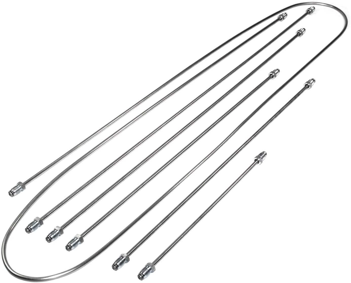 Kuhltek Motorwerks 111698723S Stainless Steel Brake Line Kit for VW Beetle