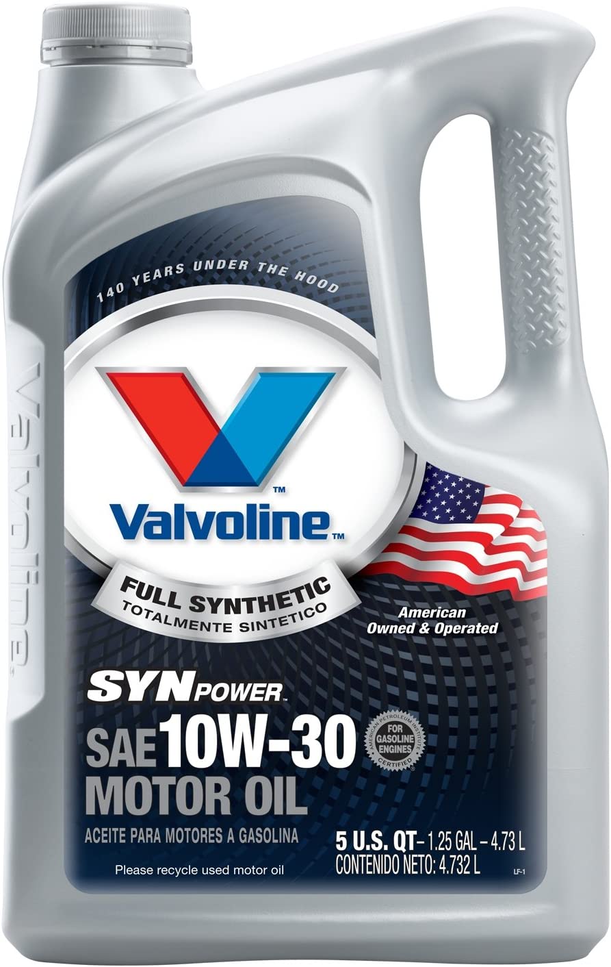 Valvoline SynPower 10W-30 Full Synthetic Motor Oil - 5qt (Case of 3) (787002-3PK)