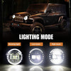 7 Inch Led Headlights DOT Approved Jeep Headlight with DRL Low Beam and High Beam for Jeep Wrangler JK LJ CJ TJ 1997-2018 Headlamps Hummer H1 H2-2020 Exclusive Patent (Black)