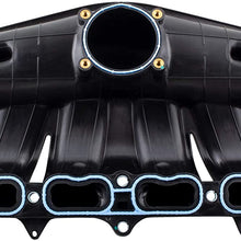 MYSMOT 615-568 Upper Intake Manifold Compatible with 2008-2009 Chevrolet Trailblazer GMC Envoy Isuzu Ascender Saab 9-7x【DOHC L6 4.2L ONLY】89060570