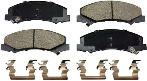 PT Auto Warehouse PT1159 - Ceramic Disc Brake Pad Set - Front