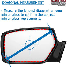 Mirror Glass Replacement + Silicone for 2015-2018 Cadillac Escalade ESV Passenger Side - Heated