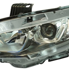 Halogen Headlight Lamp LF RF Set of 2 Pair for Honda Civic Brand