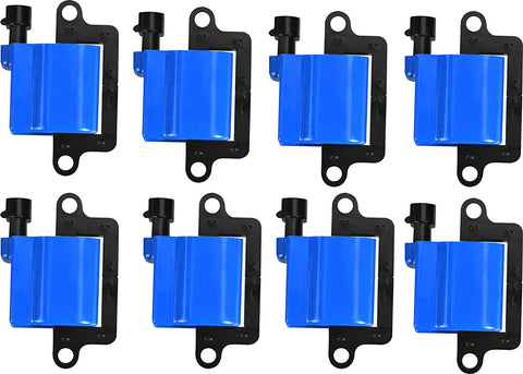 ENA High Performance Square Ignition Coil Set of 8 Compatible with 2000-2006 GMC Yukon 2003-2004 GMC Envoy 2000-2006 Chevy Suburban 2500