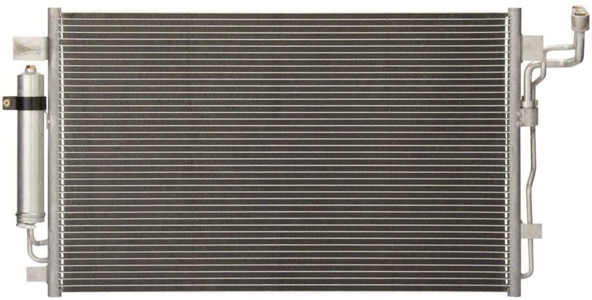 VioletLisa All Aluminum Air Condition Condenser 1 Row Compatible with 2007-2013 Altima Without Oil Cooler