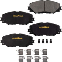 Goodyear Brakes GYD1210 Premium Ceramic Automotive Front Disc Brake Pads Set Vehicle Replacement Part for Select Sedan Cars