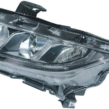 Front Left Driver Side Headlight For 2016-2019 Honda Civic Lens & Housing HO2502173 33150TBAA01