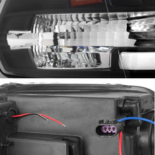For 2009-2018 Dodge Ram 1500 2500 3500 Truck LED Tube Black Projector Headlights Left+Right Replacement