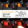 Motorcycle LED Turn Signal Integrated Tail Light Replacement for Harley Davidson Fatboy Heritage Sportster Softail XL FLHR FLHRCI FXD Dyna Road King Electra Glide Rear Brake Park Light (Smoked)